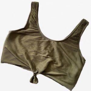 XL Coral Reef Swim Ribbed Top